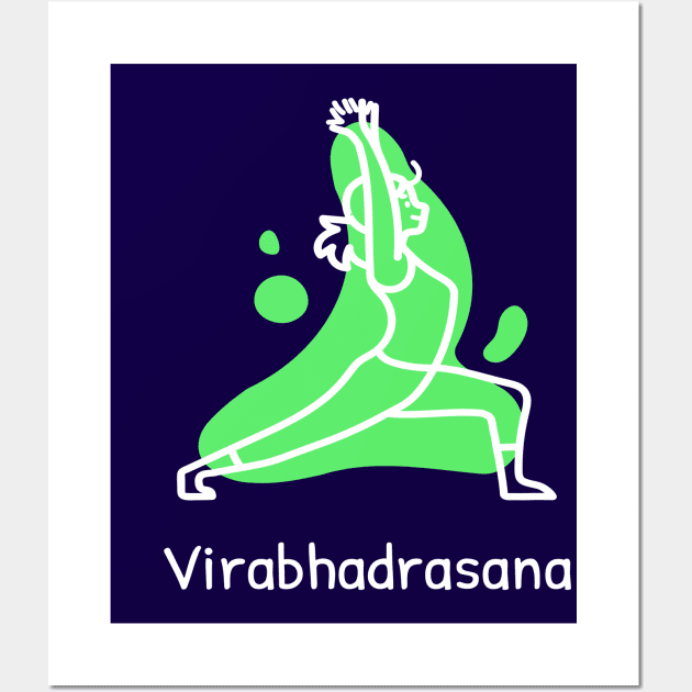 Virabhadrasana Wall Art by No borders